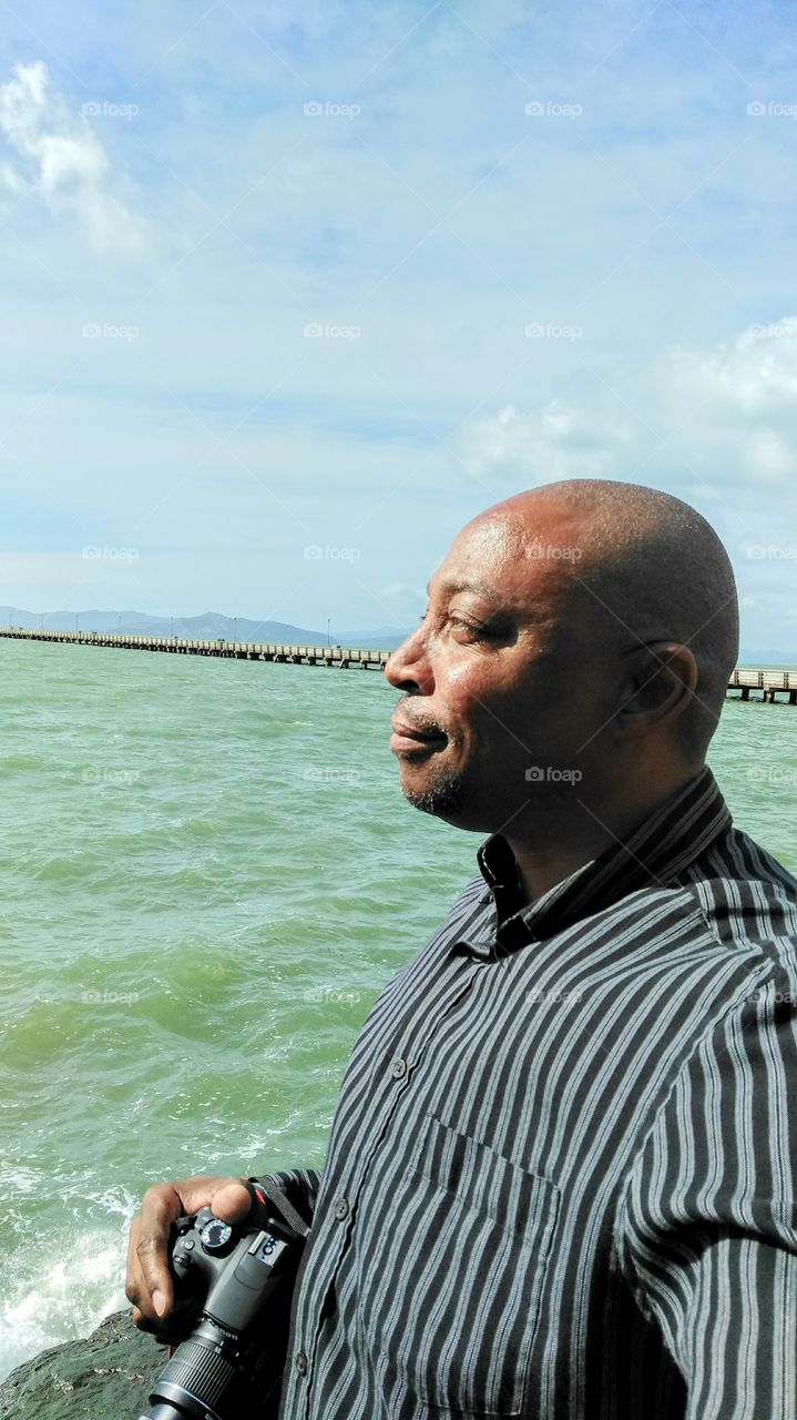 selfie, taking in The View