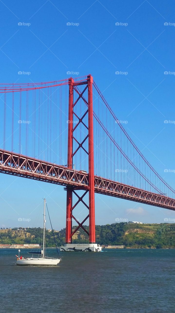 Golden gate bridge over river