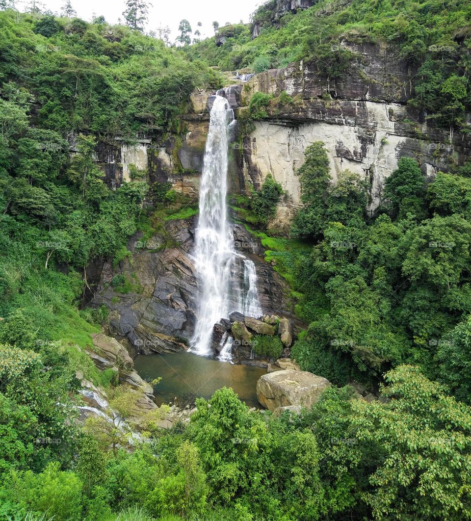 Ramboda waterfall Nuwaraeliya Sri Lanka