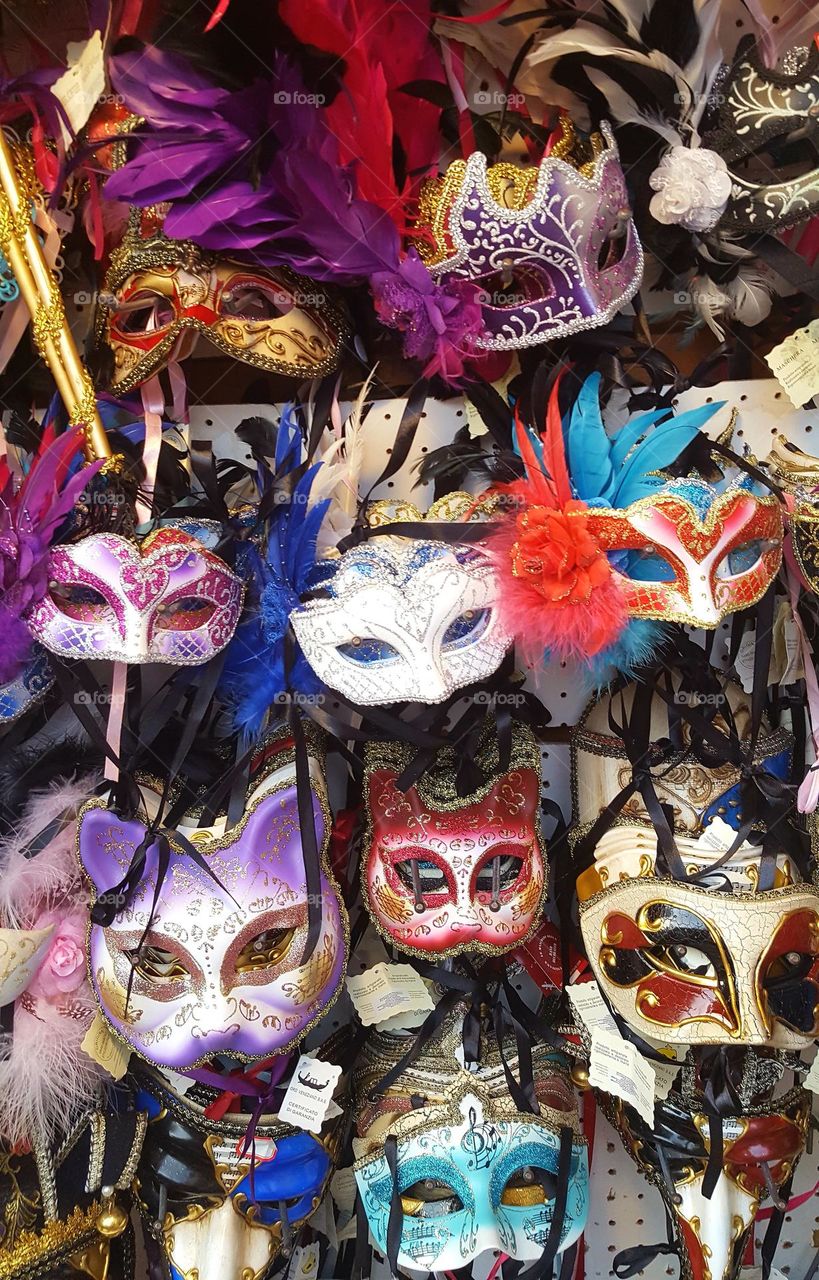 Carnival masks. Carnival mood.