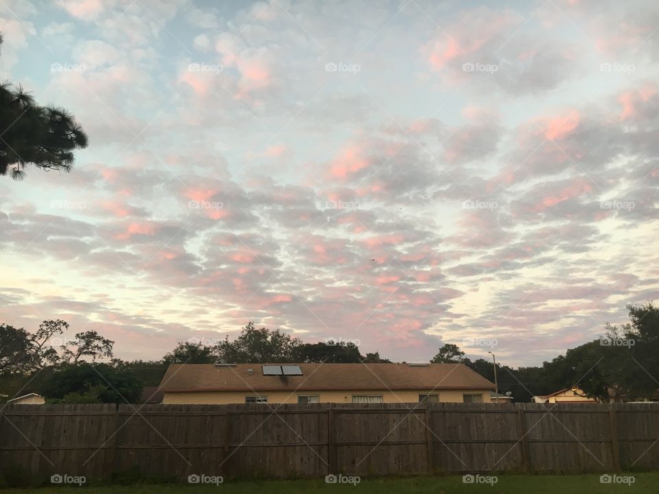 Florida sky in winter