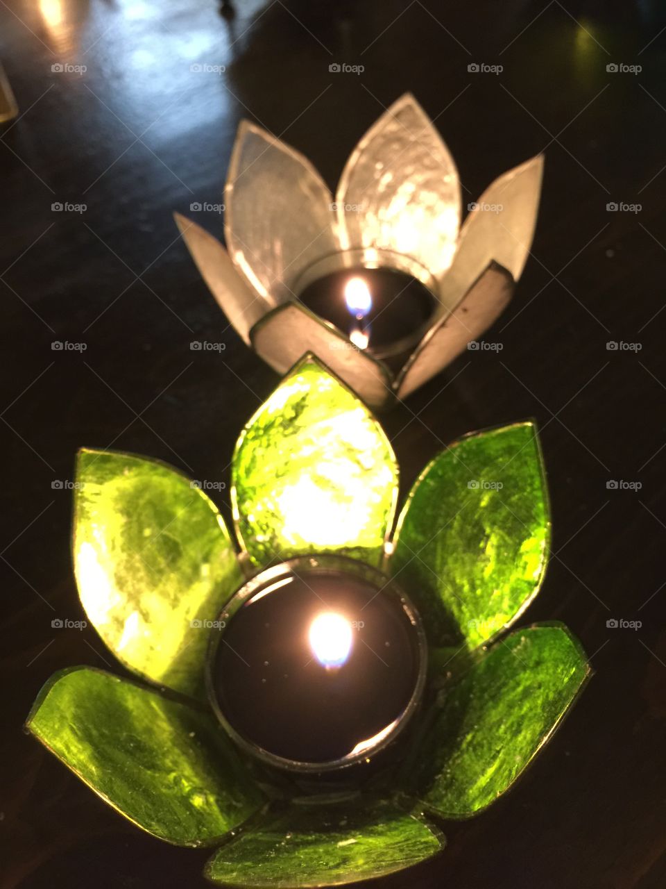 Floral votive candle 1