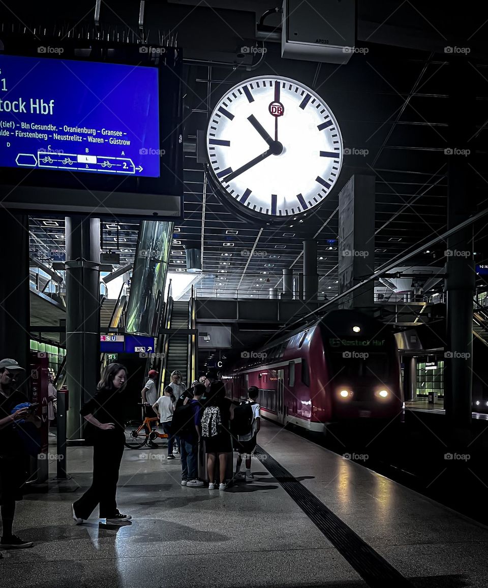 Going to work with train