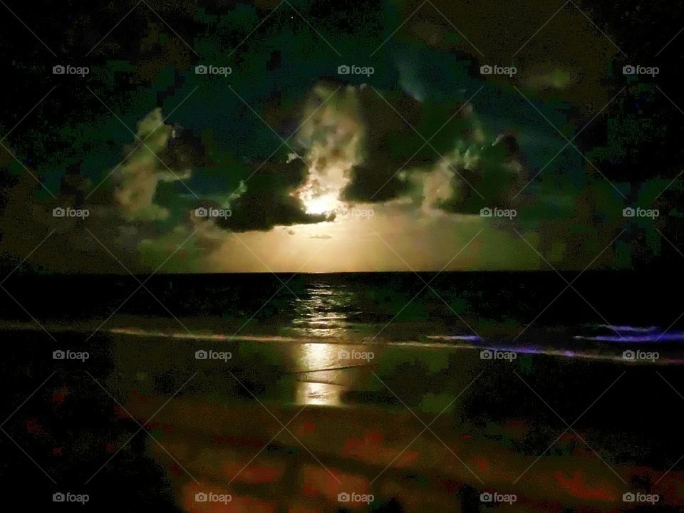 dusk shine ramadan faith month nasa water crater circle phase detail crescent galaxy glow vector glowing mystical natural calm romantic clouds eclipse celestial sunrise mountain orbit cloudscape evening star tranquil midnight landscape sphere beautif