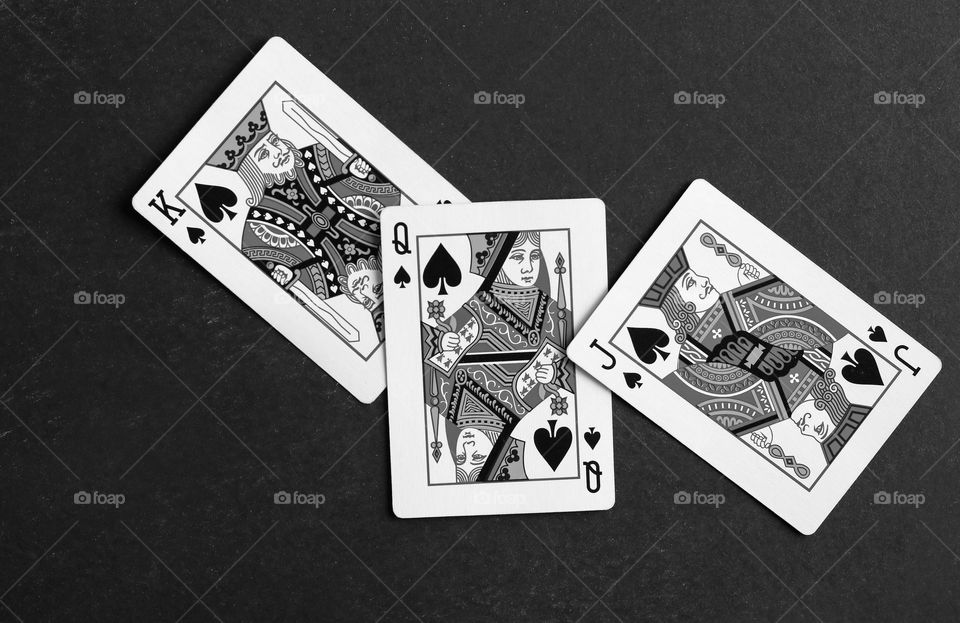 Black and White Playing Cards
