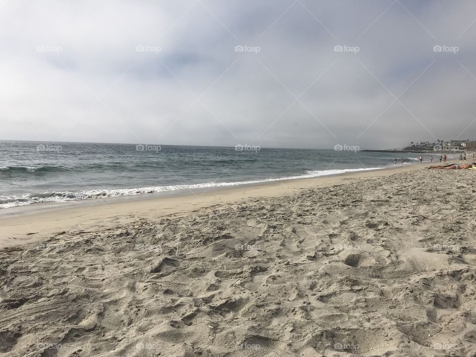 Cloudy day at the beach 