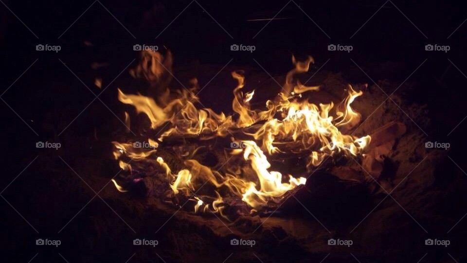 Beach fire