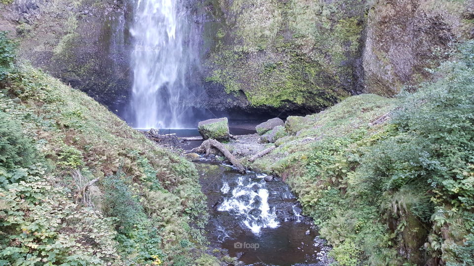 Base of waterfall