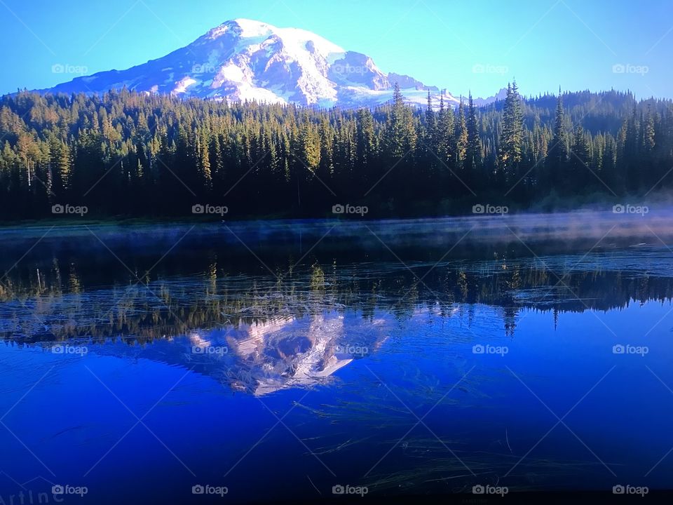 Blue Canadian Mountains 