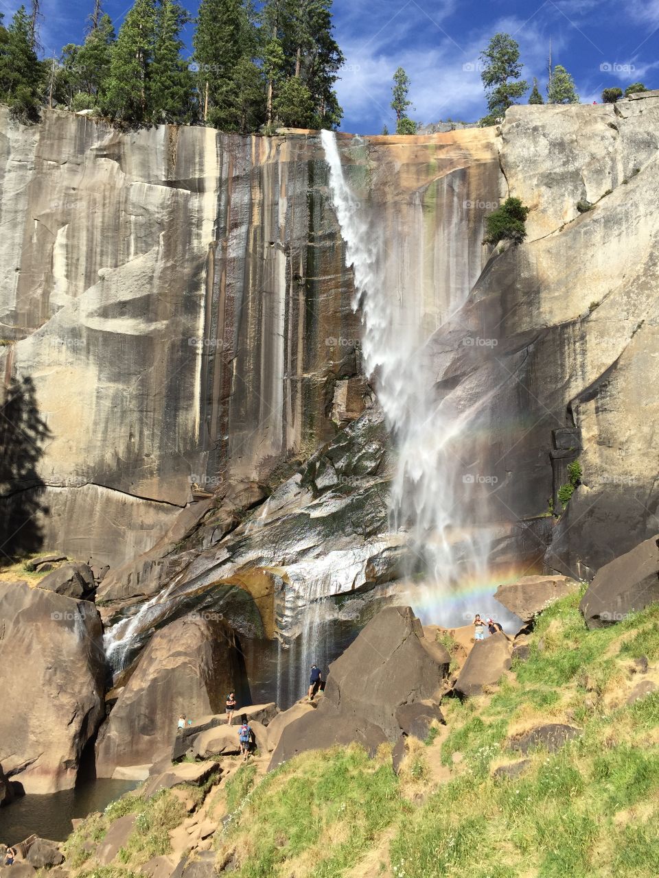 View of waterfall