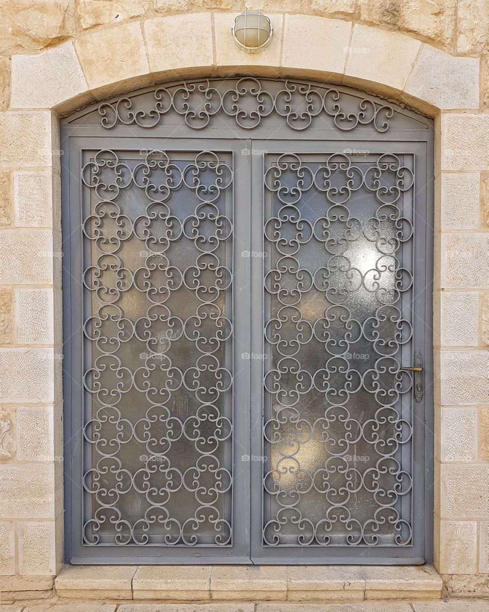 steel and glass gate