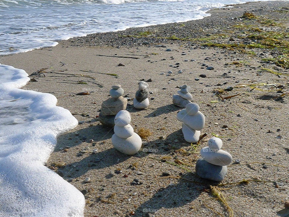 Wellen Ozean Meer Strand Urlaub Entspannen Meditation calamity Glück Unglück Zufriedn Friedlich innere Ruhe
