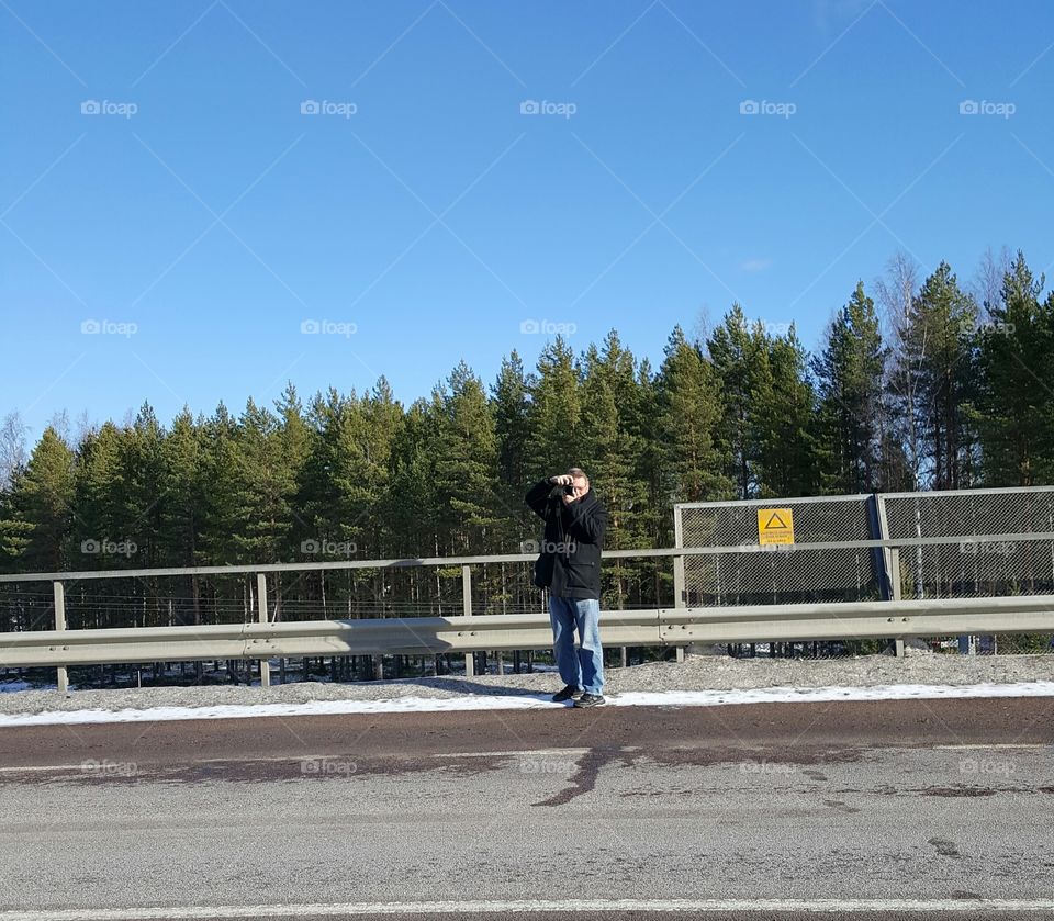 photographing rail road