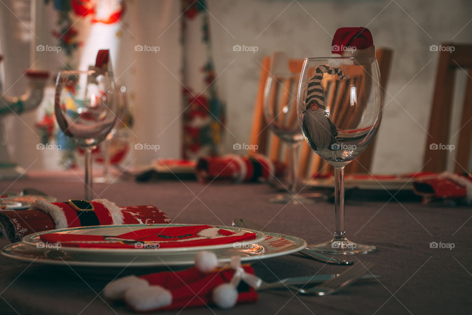 Christmas table. 