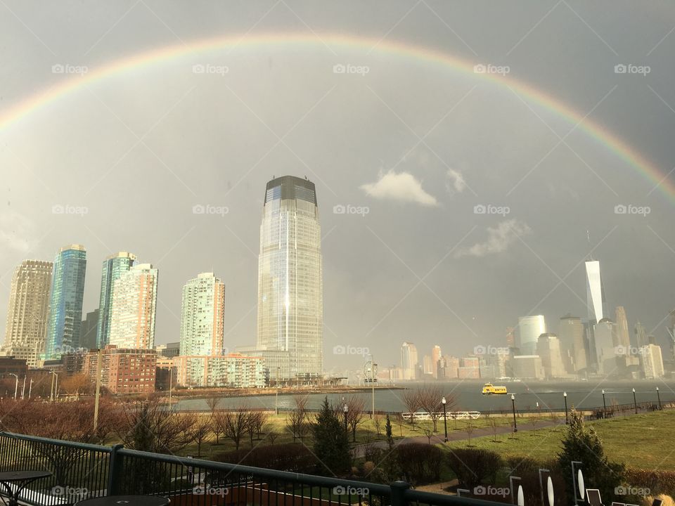 Rainbow over Freedom Tower!