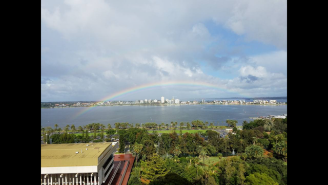 Double rainbow all the way across the sky! 
