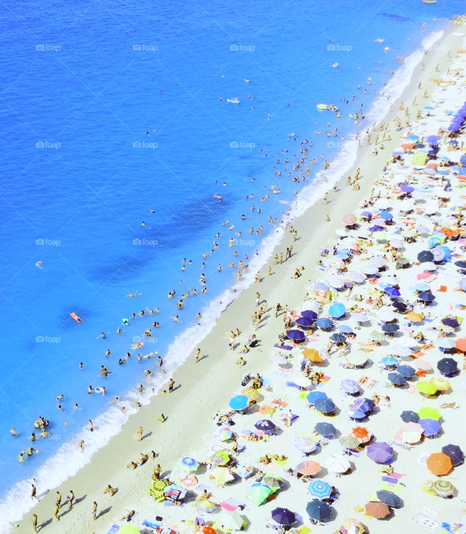 beach of Tropea in summer