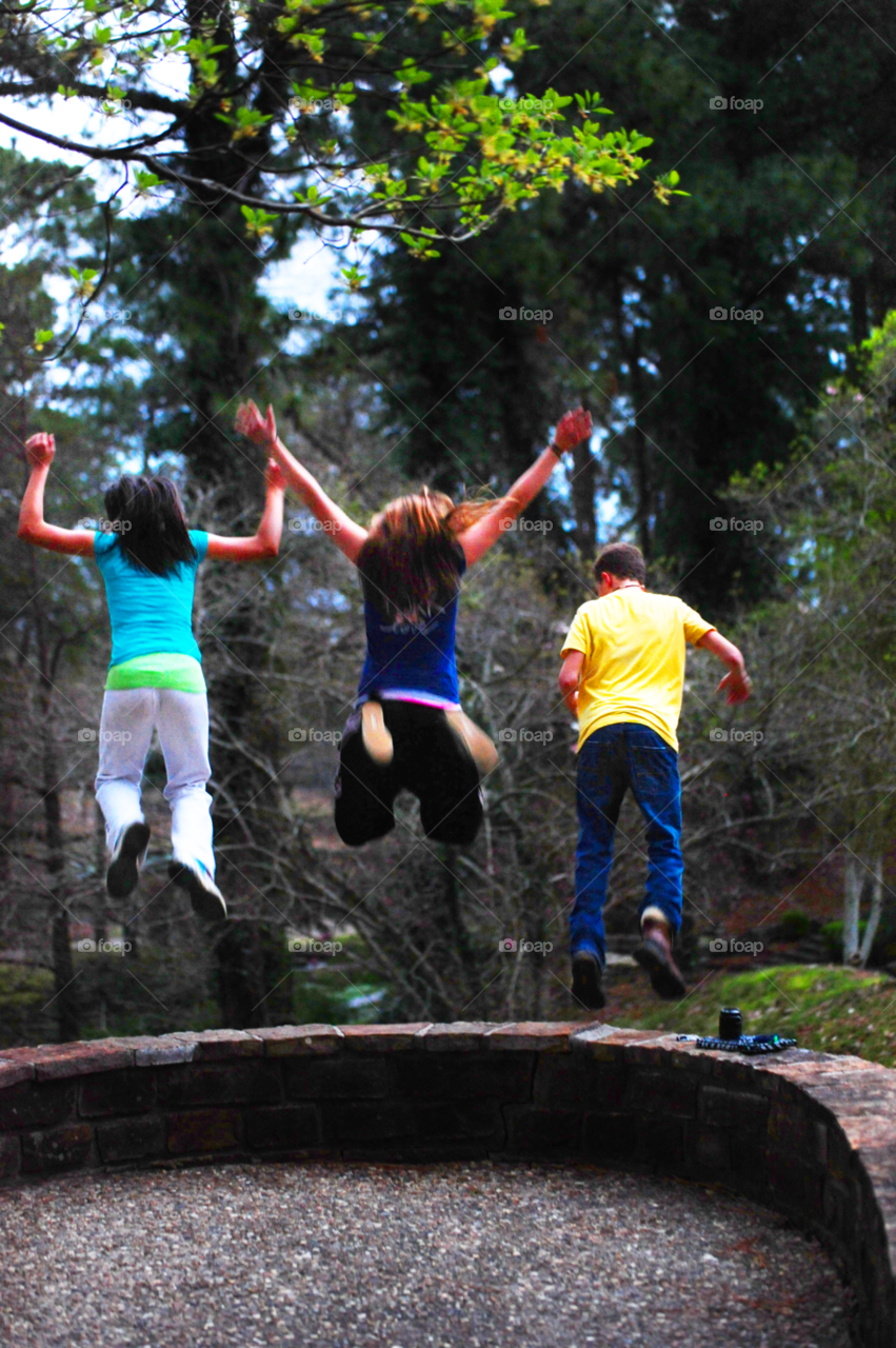 kids happiness jumping jump by lightanddrawing