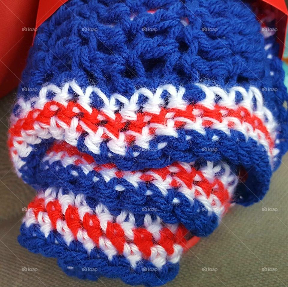 Crochet Scarf Closeup