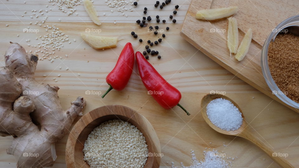 Ingredients and seasonings