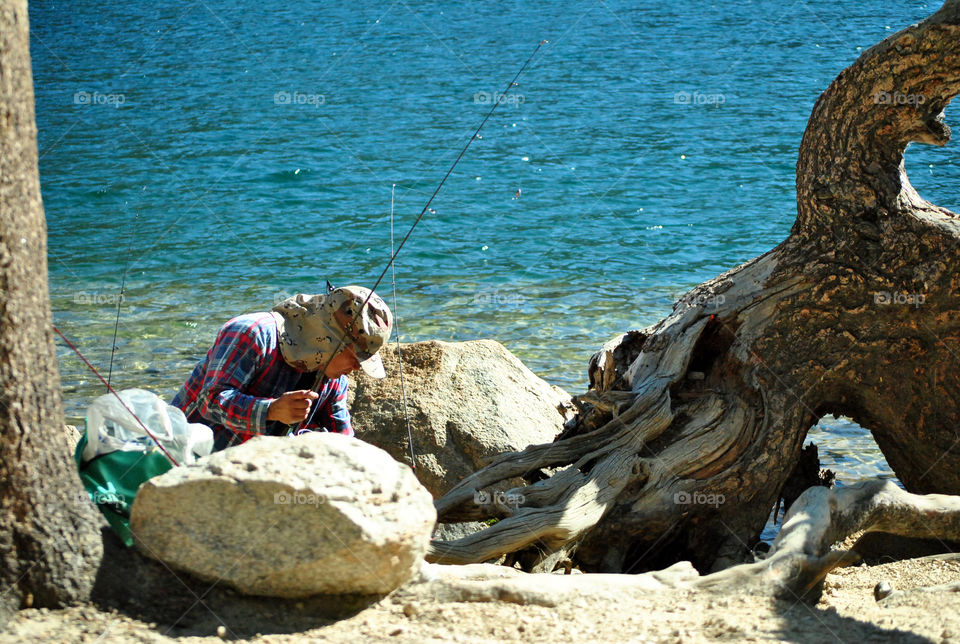 Fishing at the lake