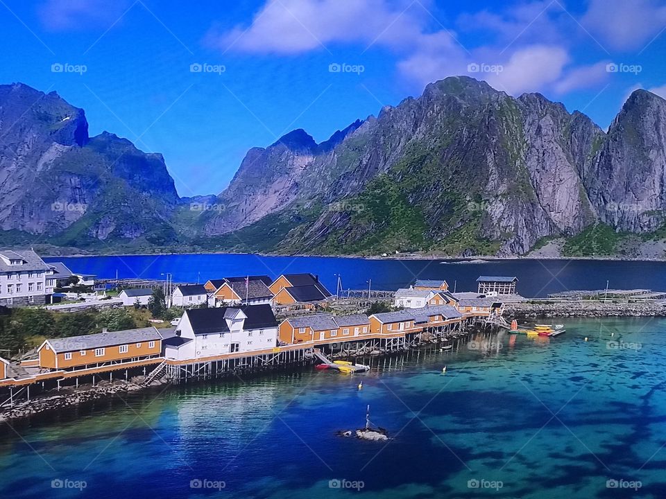 Norway beach from above