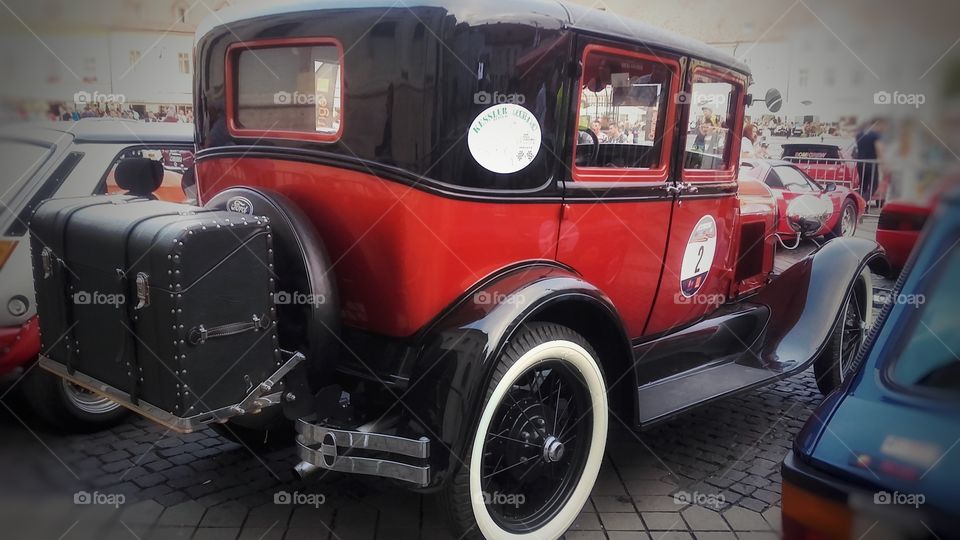 Car Show in Sibiu, Romania. My favourite one was this 1921 car in pristine condition.