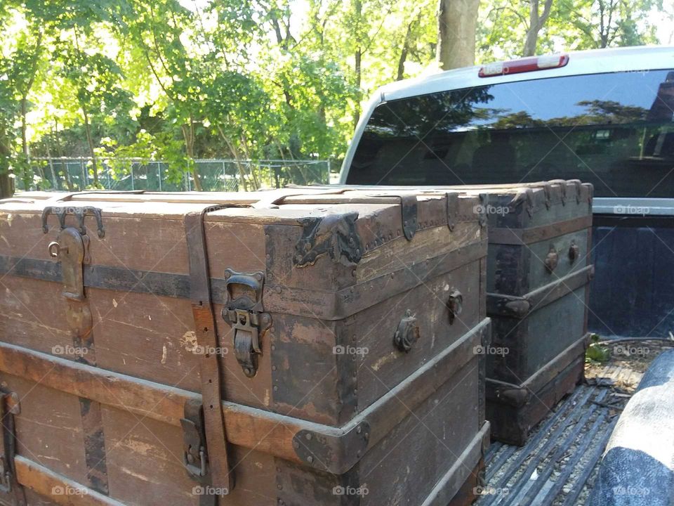 Antique trunks