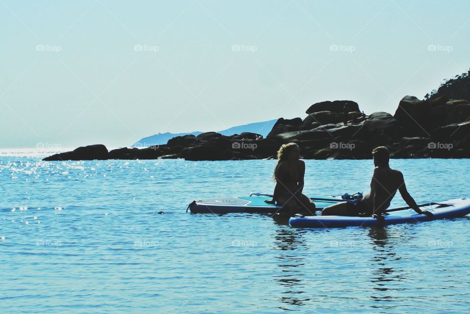 surfing, couple