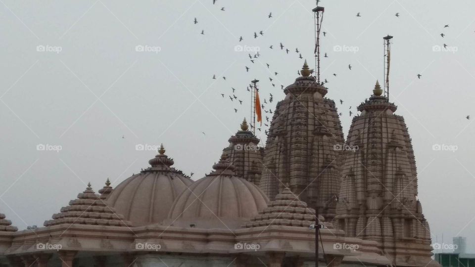 Tri Mandir Temple  
Morning in Bhuj city Gujrat