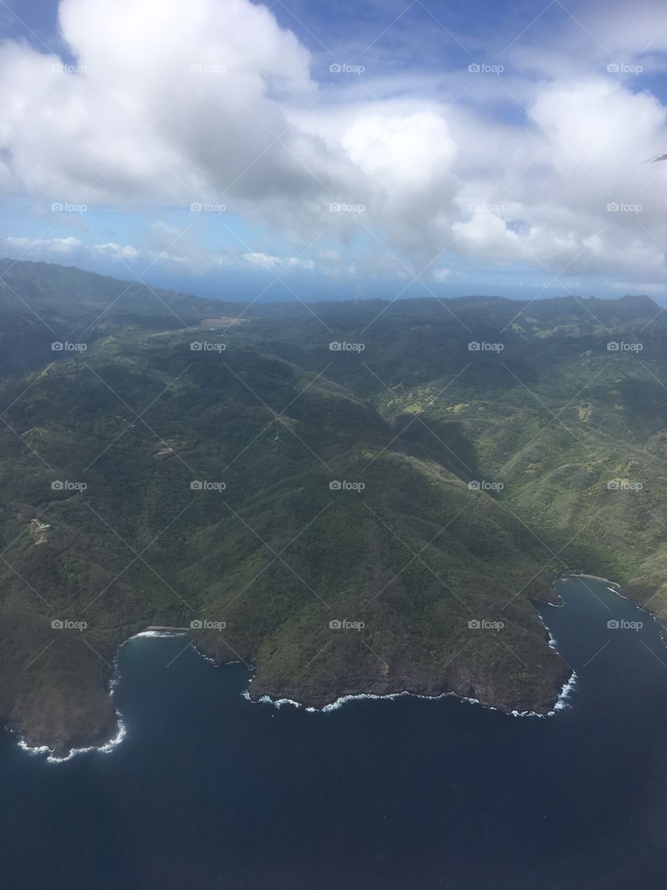 Les Marquises from the sky