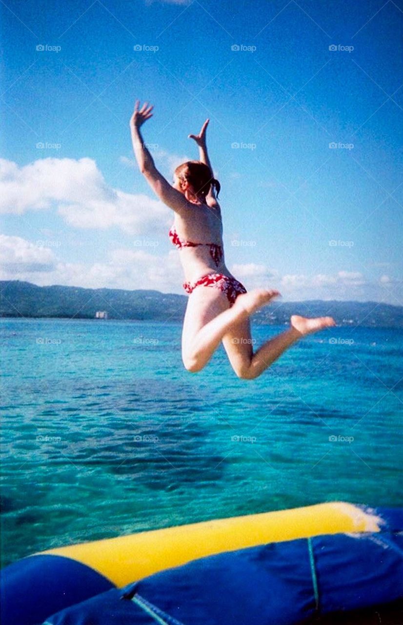 Jumping in Jamaica 