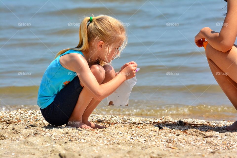 Child at the Beach