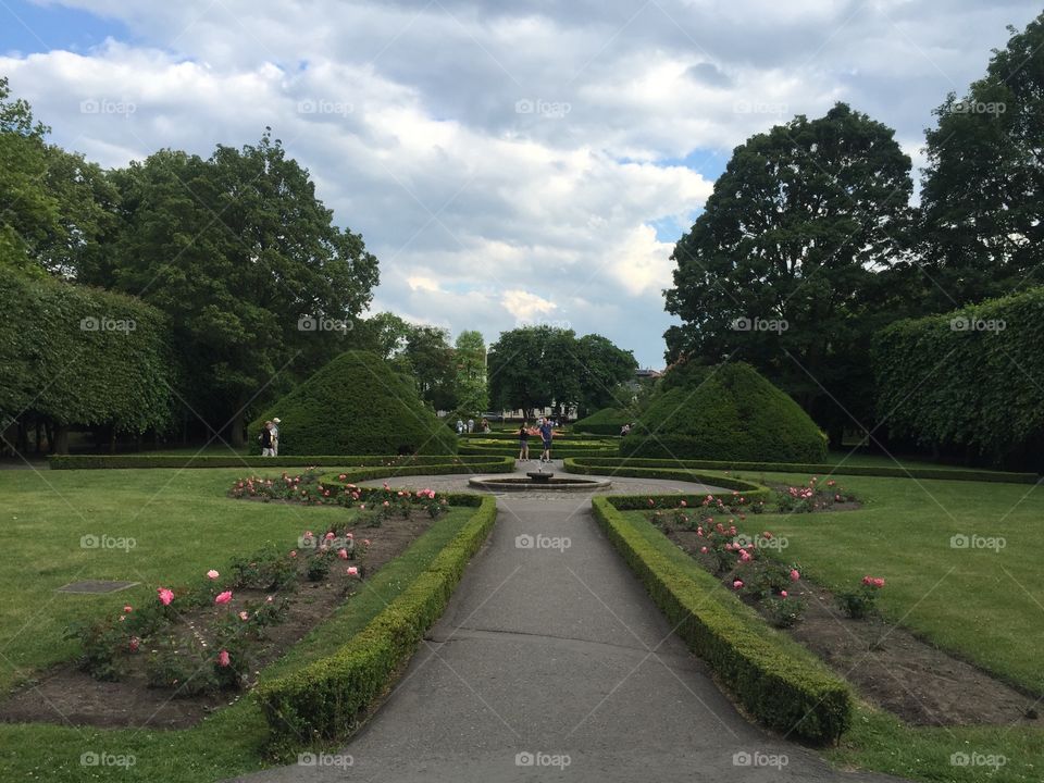 Garden of Oliwa palace