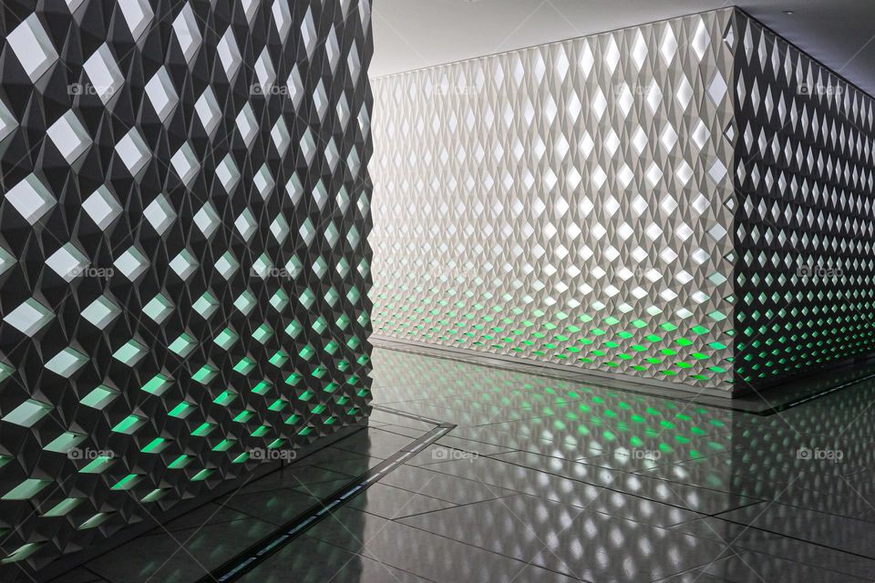 Abstract square pattern Korridor 