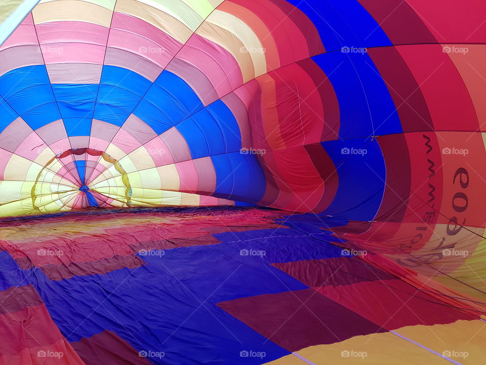 Motley, Hot Air Balloon, Rainbow, Balloon, Airship