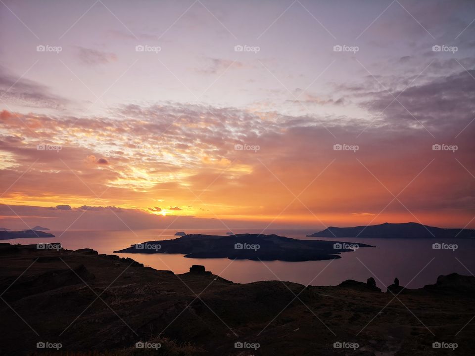 Sunset in Santorini