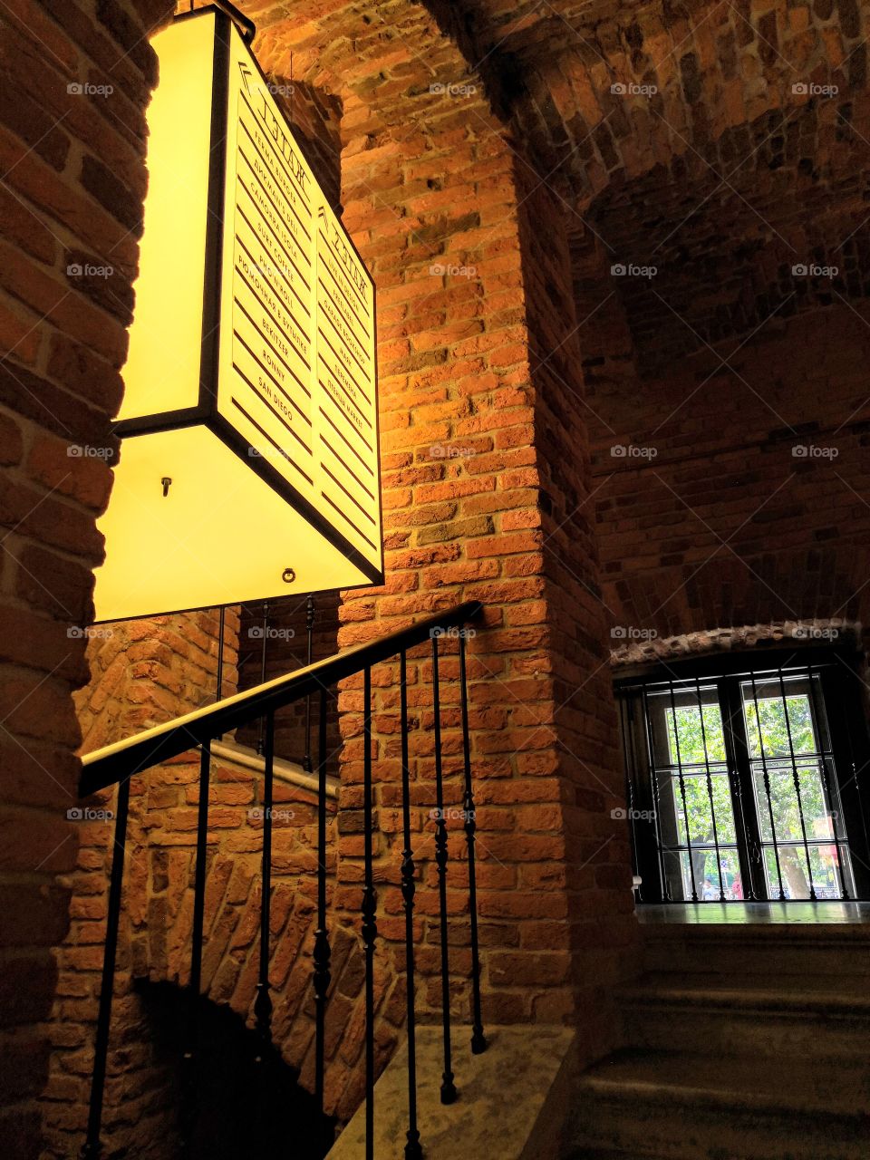 ladder platform and lamp