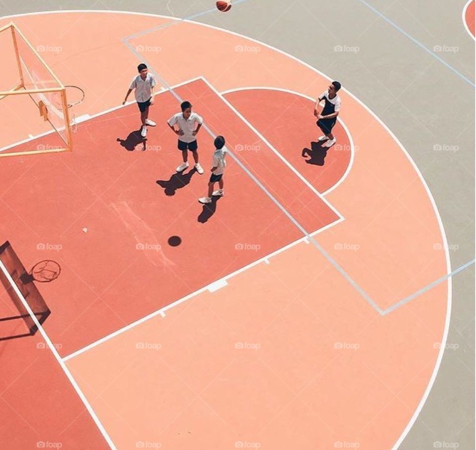 Basketball court/school/ kids playing/ activities/ sports 
