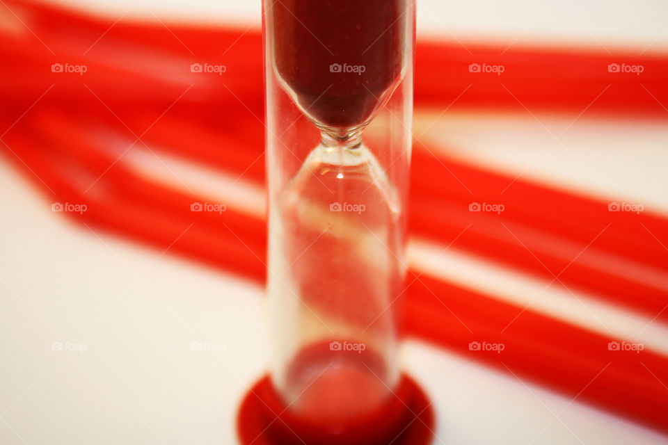 Red hourglass