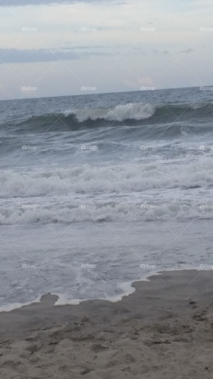 churning sea