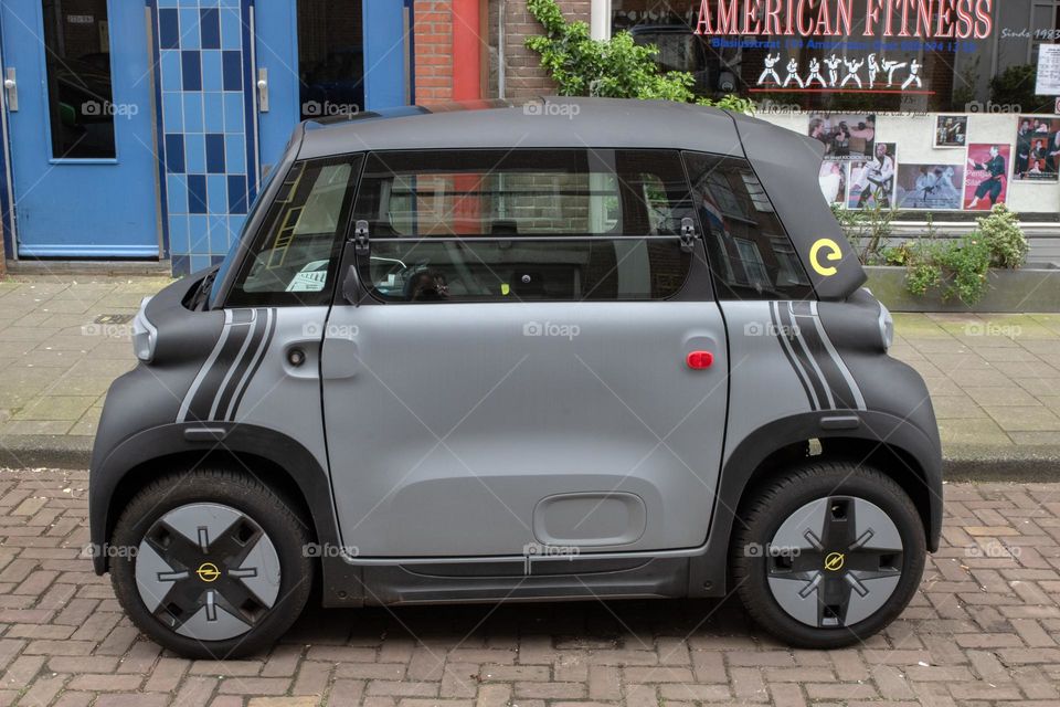 Opel Rocks-E Mini Car At Amsterdam The Netherlands 26-3-2024