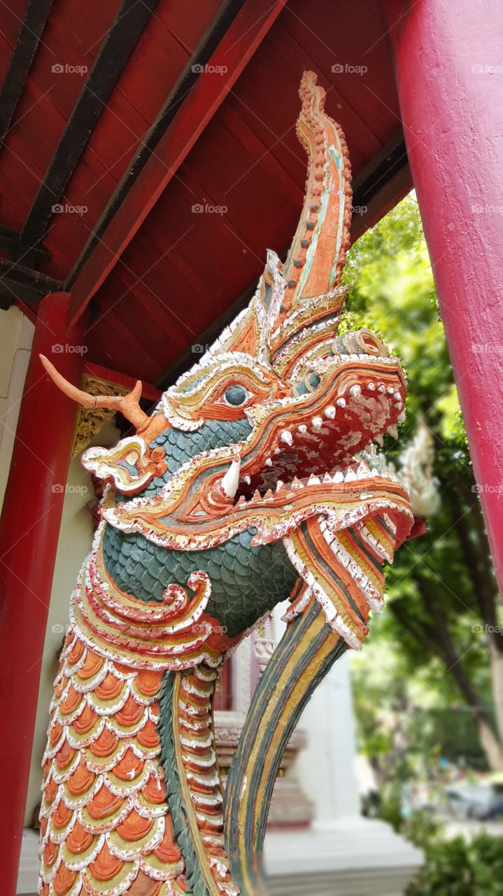 Dragon at the temple