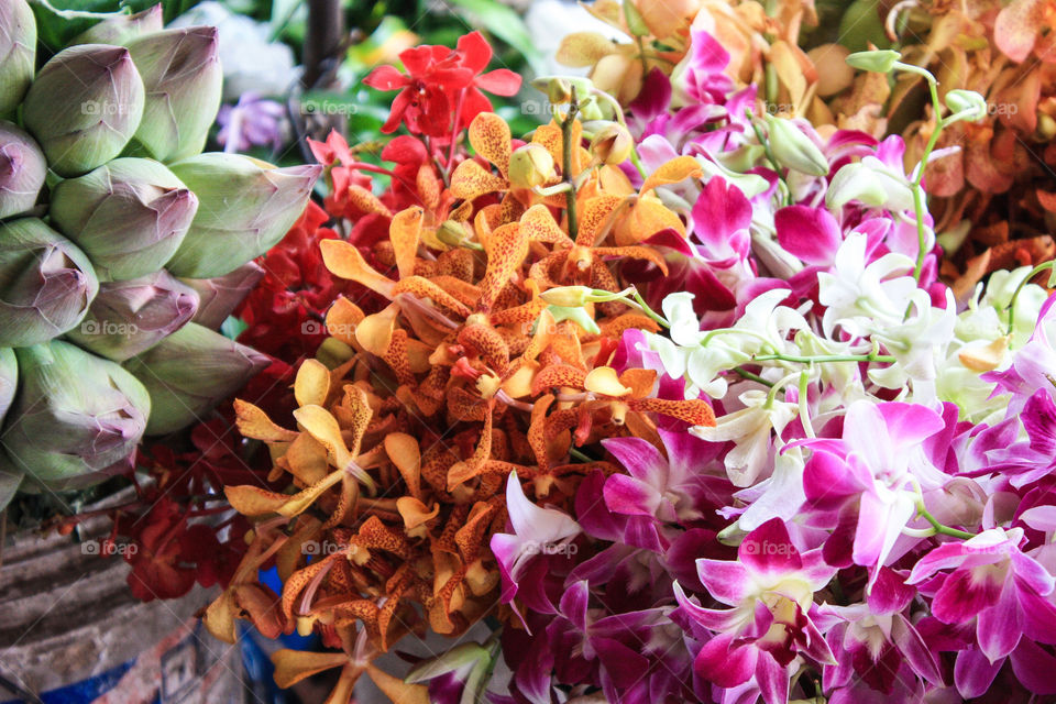 Cambodian flower stand