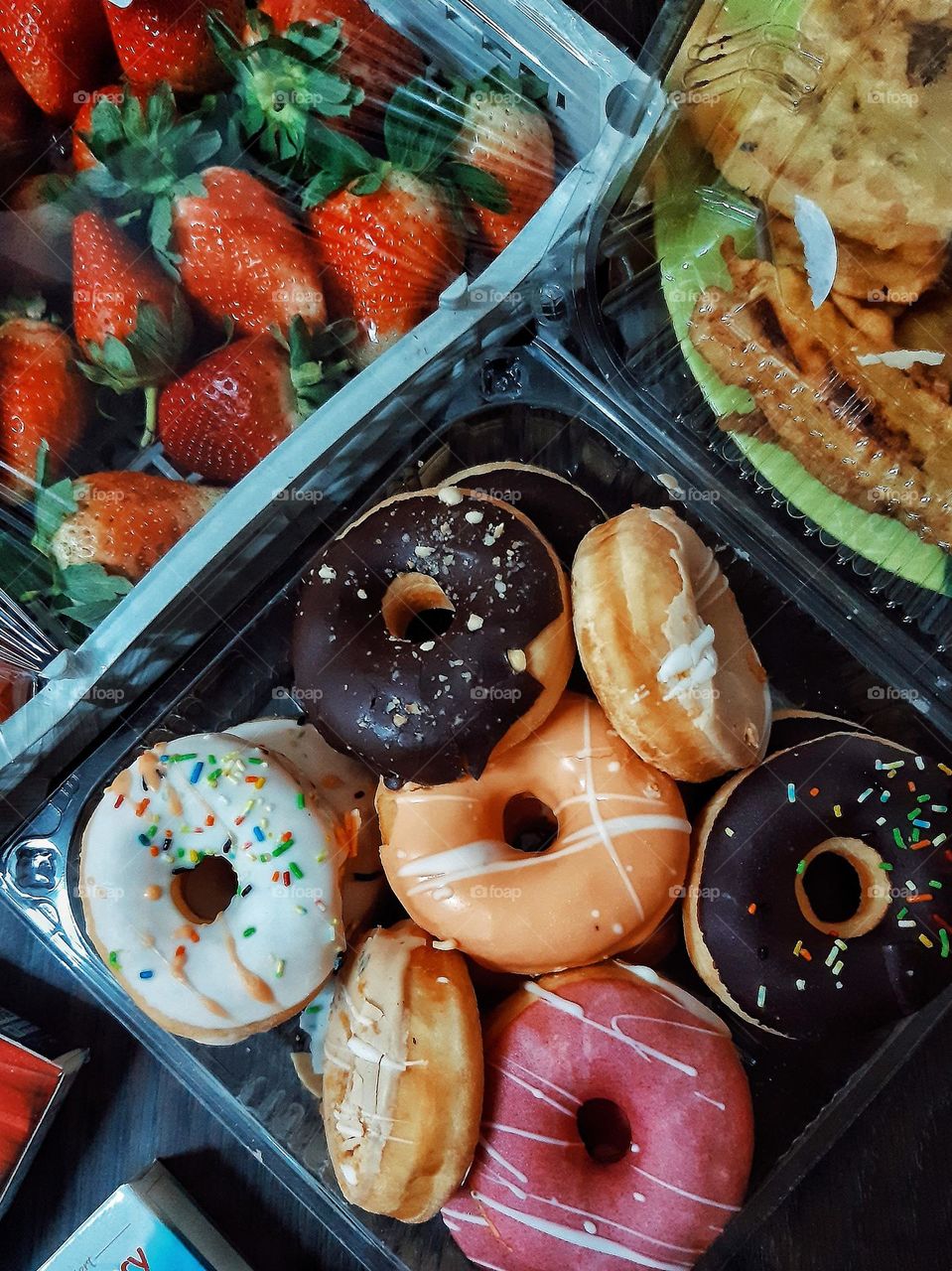 Donuts and Strawberries