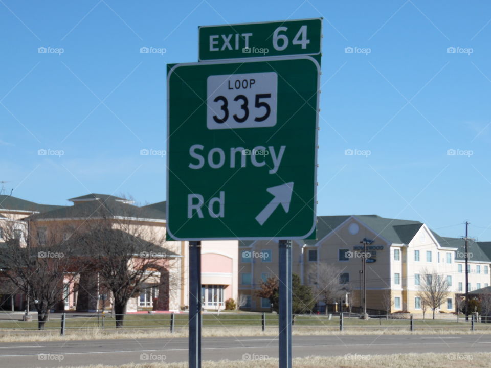 First exit into Amarillo Texas