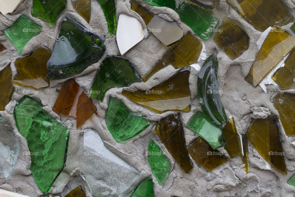 broken glass wall