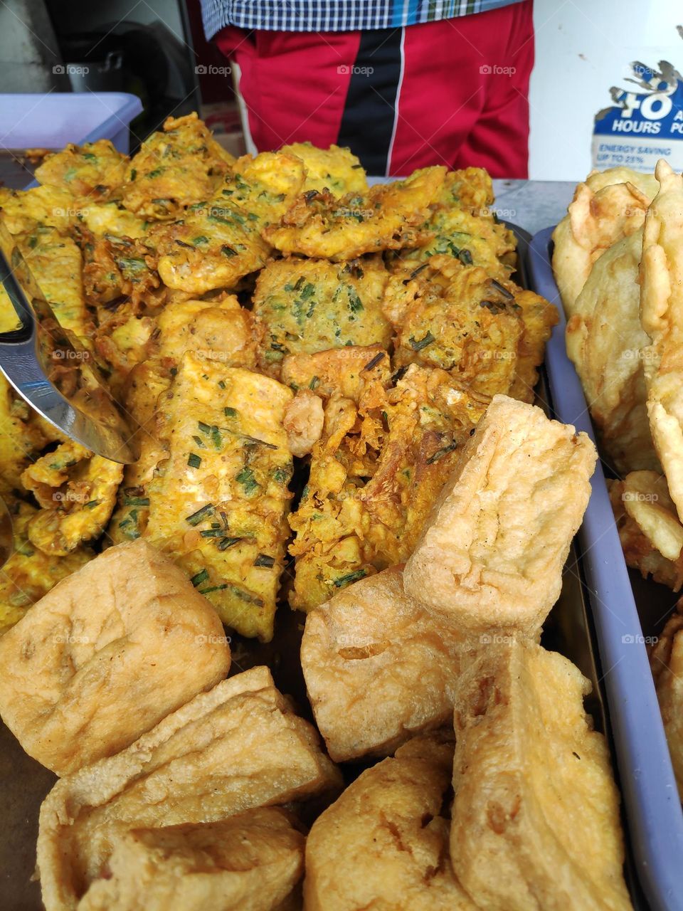 fried tofu and tempe for today