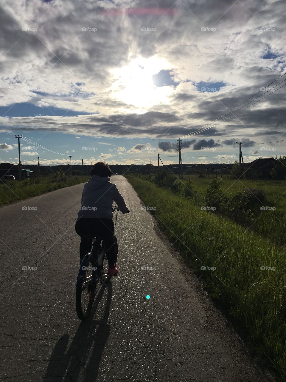 Bike on the road 