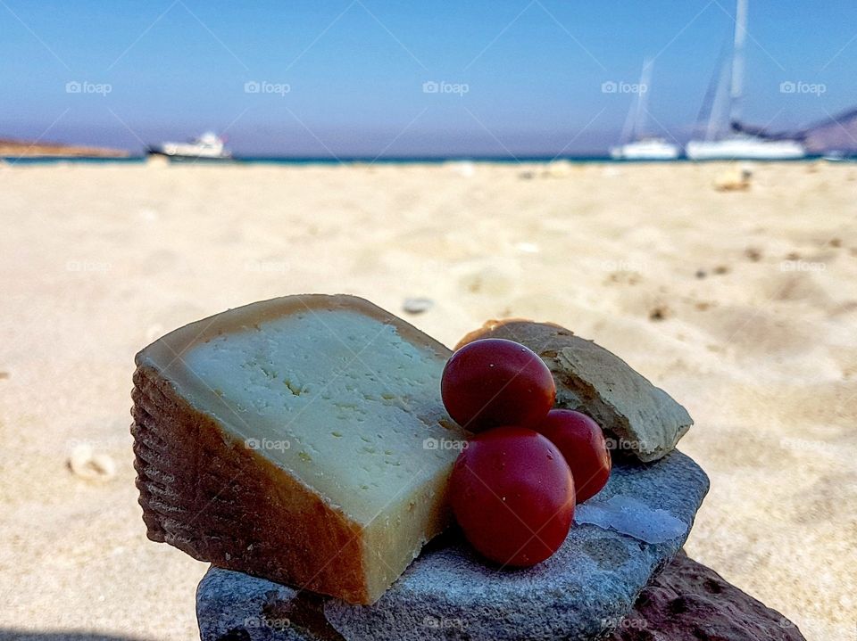 lunch on the beach
